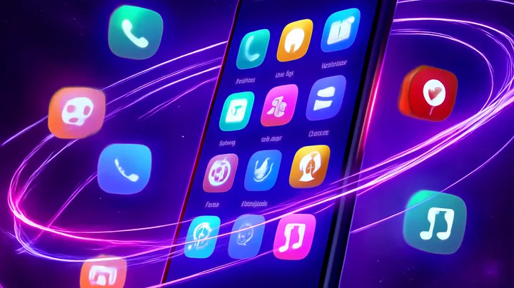 4777DET COM Sleek smartphone floating in space