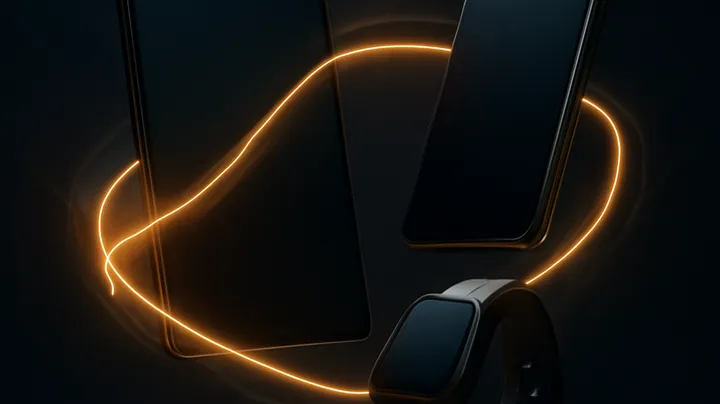 4777DET COM Multiple devices floating in harmony